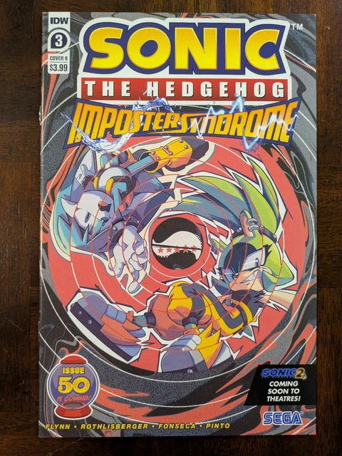 IDW SONIC THE Hedgehog Imposter Syndrome Comic Book Issue #4B Curry VF ...