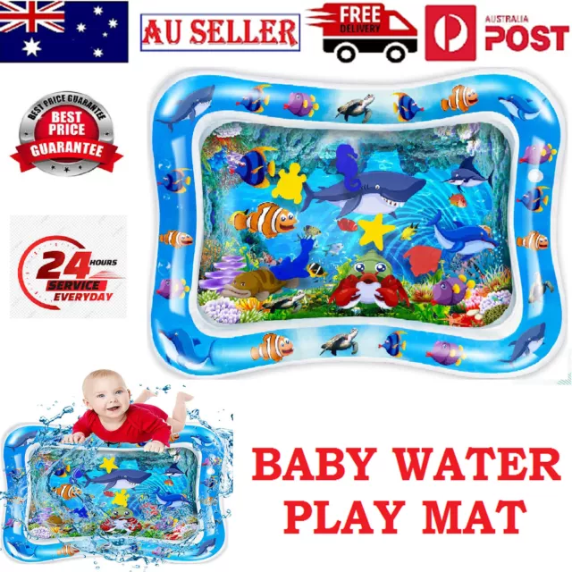 Baby Kids Water Play Mat Inflatable For Toddlers Infants Fun Time Sea World AUS