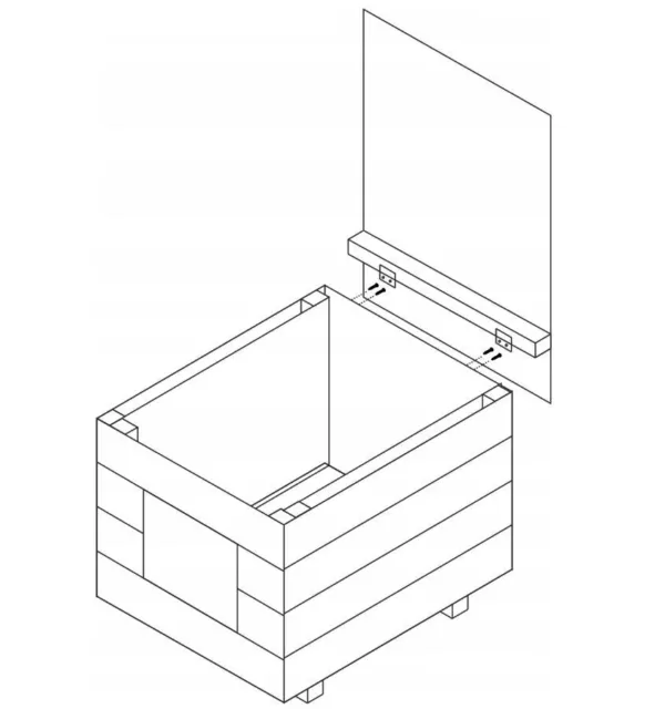 Maison à Chat Extérieur 71x41 CM Tik Chalet Grotte Hiver Isolé Bois 8691 3