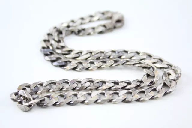 Sterling Silver Chain Necklace Flat Curb x 1 (63g)