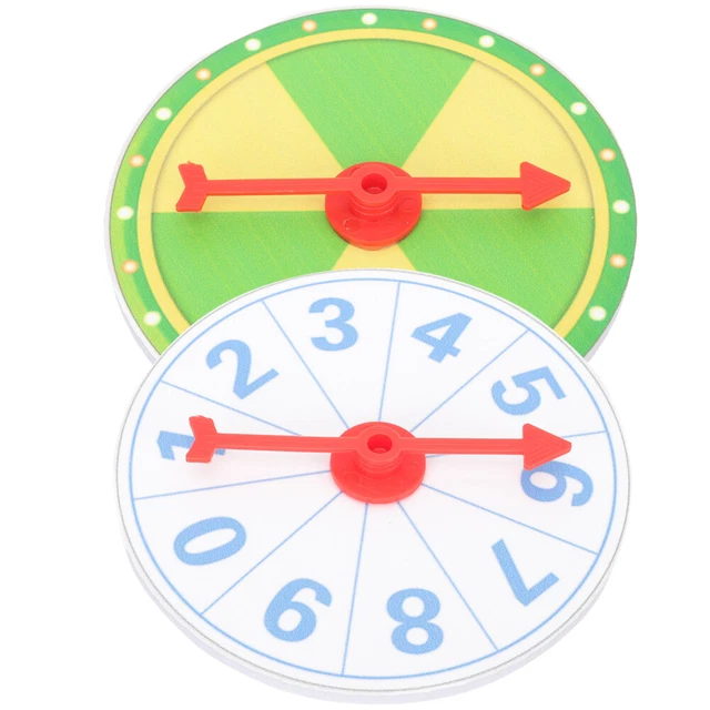 2 piezas máquina de lotería de ruedas de casino Rueda Fortune juego de ruedas de plástico