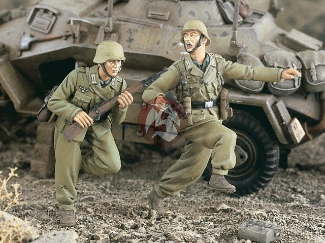 Verlinden 1/35 Scale Afrika Korps German DAK NCO Soldiers WWII