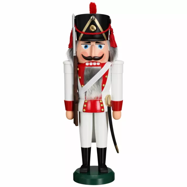 Seiffener Volkskunst Nussknacker Grenadier Holzfigur Höhe 39 cm Erzgebirgskunst