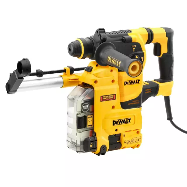 DeWALT Kombihammer D25335K-QS SDS-plus 230V Set + Absaugung, Zusatzgriff, Koffer