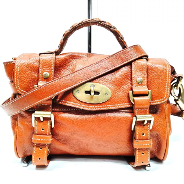 Mulberry Hand Bag  Brown Leather 1280642