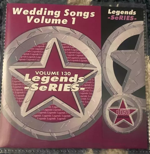 LEGENDS KARAOKE CDG WEDDING SONGS VOL 1 #130 POP 16 SONGS OLDIES RELIGIOUS cd !
