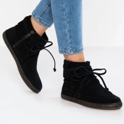 UGG AUSTRALIA REID Women Chestnut Slate Ankle Boot 1019129 Suede