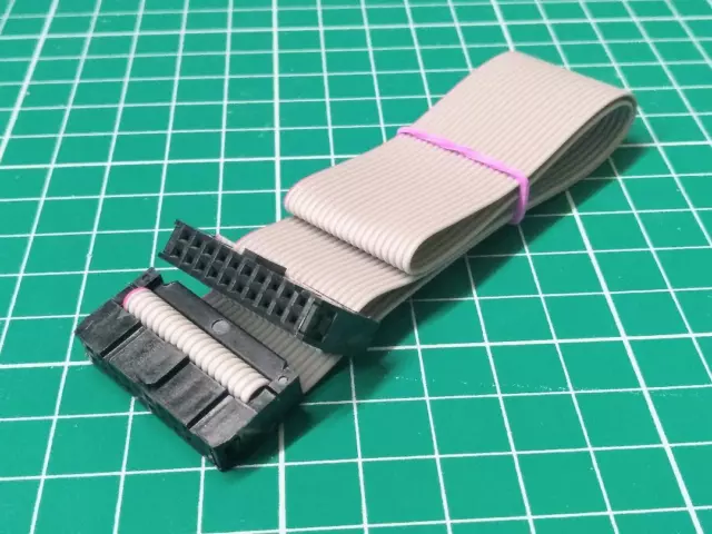 ** 20 WAY RIBBON CABLE WITH IDC FEMALE/FEMALE CONNECTORS - 10cm to 130cm **