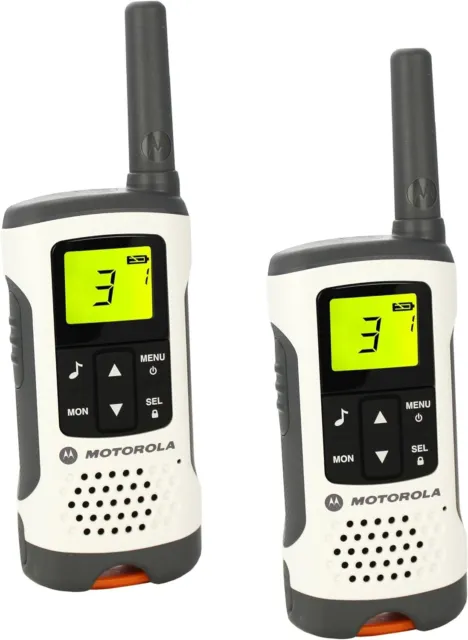 Motorola TLKR T50  2er Duo PMR 8 Kanal Funkgerät Walkie Talkie in weiss