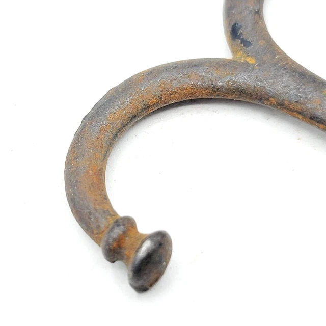 Vintage Coat Hat Hook Double Ended Cast Iron 2.5" 4