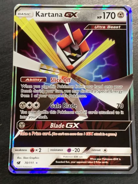 Nihilego GX 114/111 Pokémon TCG Crimson Invasion Rainbow Rare Near Min