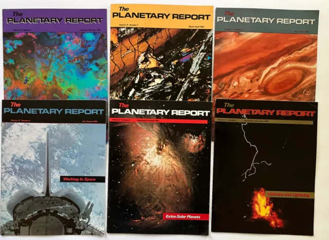 The Planetary Report Magazine 1984 COMPLETE YEAR (6 Issues)