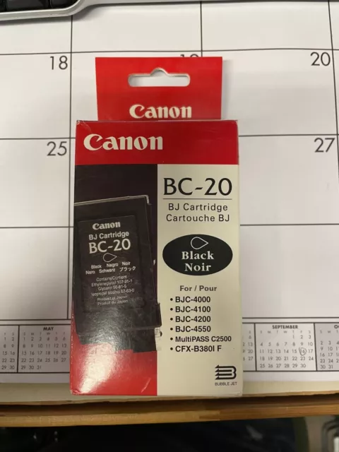 BRAND NEW Canon BC-20  Black Cartridge