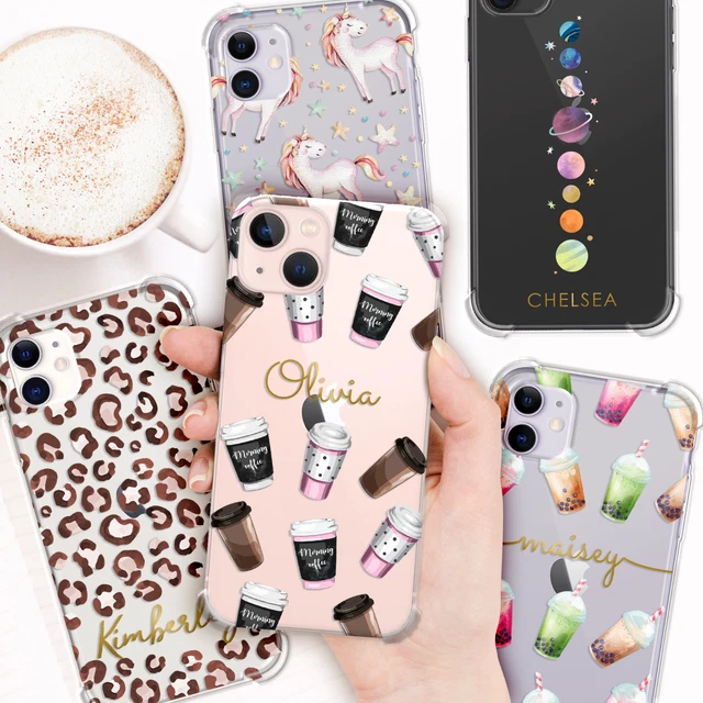 PERSONALISIERTE Handyhülle Name stoßfest Silikon Abdeckung für iPhone 13 12 11 XR 14