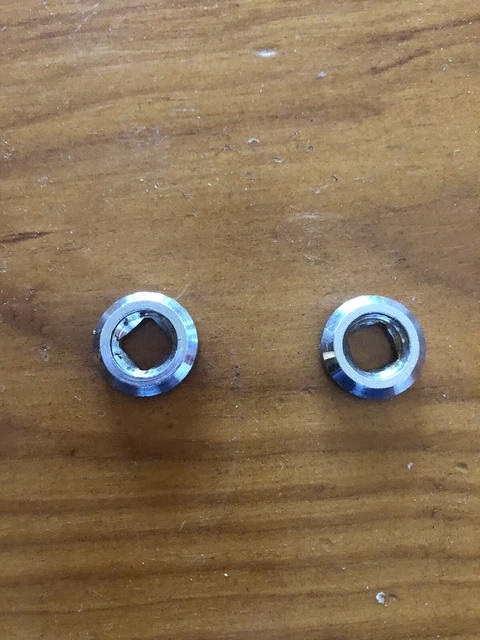 1965-68 Porsche Recaro Passenger Seat Recliner Chrome Washers SWB 911/912