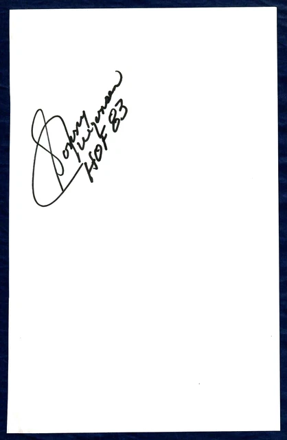 "Philadelphia Eagles" Sonny Jurgensen Hand Signed Book Page JG Autographs COA