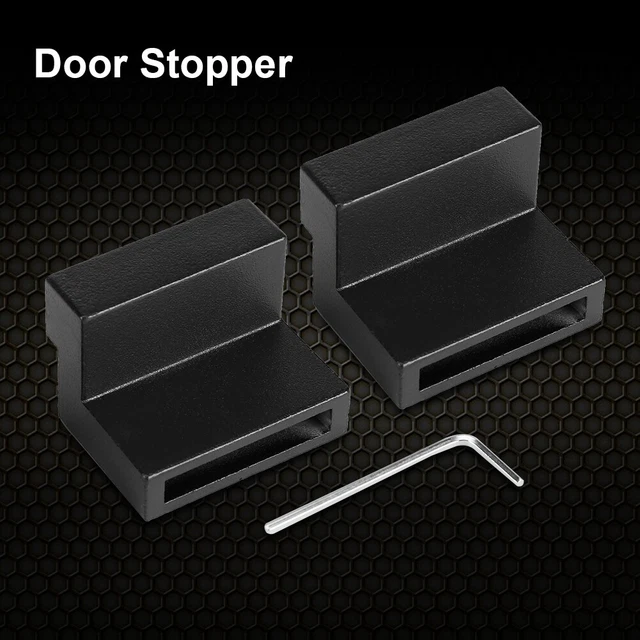 1 Pair Zinc Alloy Door Stopper Replacement Part For Sliding Barn Door Rail HG