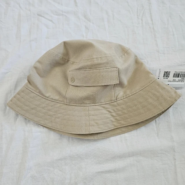 LULULEMON On My Level Bucket Hat* Pocket Hat Beige Size Small / Medium
