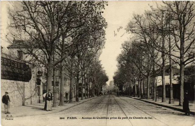 CPA PARIS 14e Avenue de Chatillon. Pont du Chemin de Fer (535943)