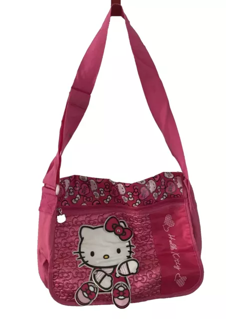 SANRIO Hello Kitty Pink Messenger Bag Shoulder Cross-body Purse Laptop School