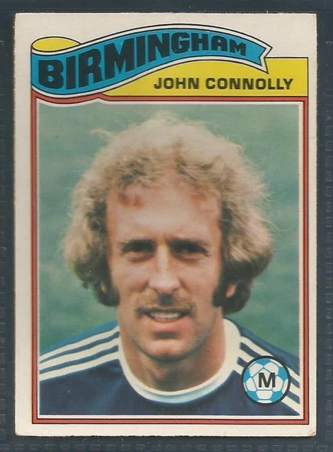 Topps 1978 Footballers #182-Birmingham City-Everton-St Johnstone-John Connolly