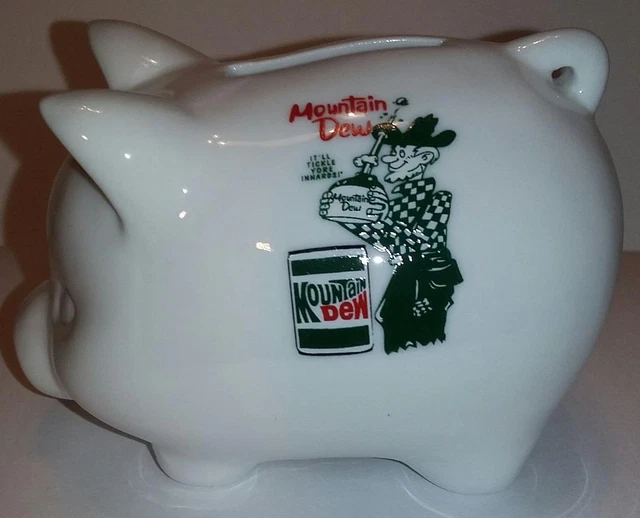 Charming Mountain Dew 3 3/4" Long Piggy Bank #1