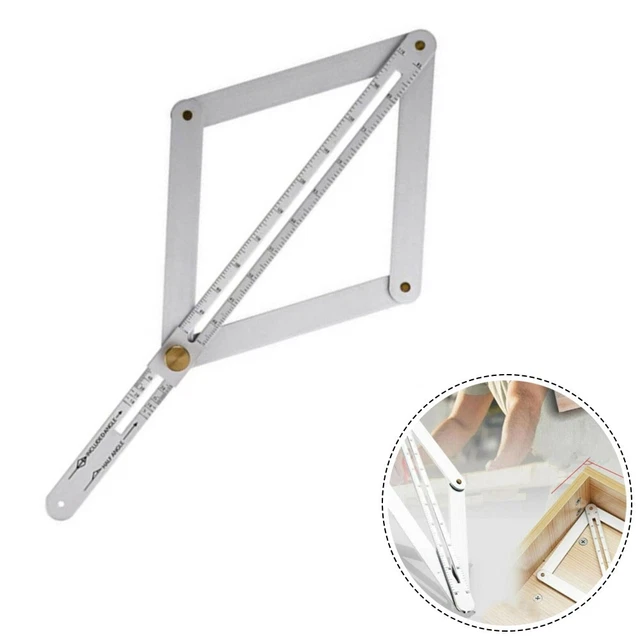 SQUARE PROTRACTOR PROTRACTOR Ceiling Corner Angle Finder Foldable ...