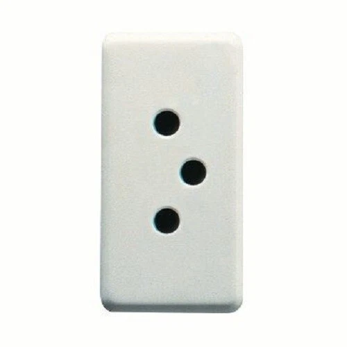 GW20351 PRESA SVIZZERA 250V ac - 2P+T 10A - TIPO 12 - 1 MODULO - SYSTEM WHITE
