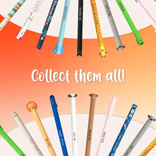 Erasable Pens Legami Milano Animal/Floral/Astronaut Themed pens Collectable pens