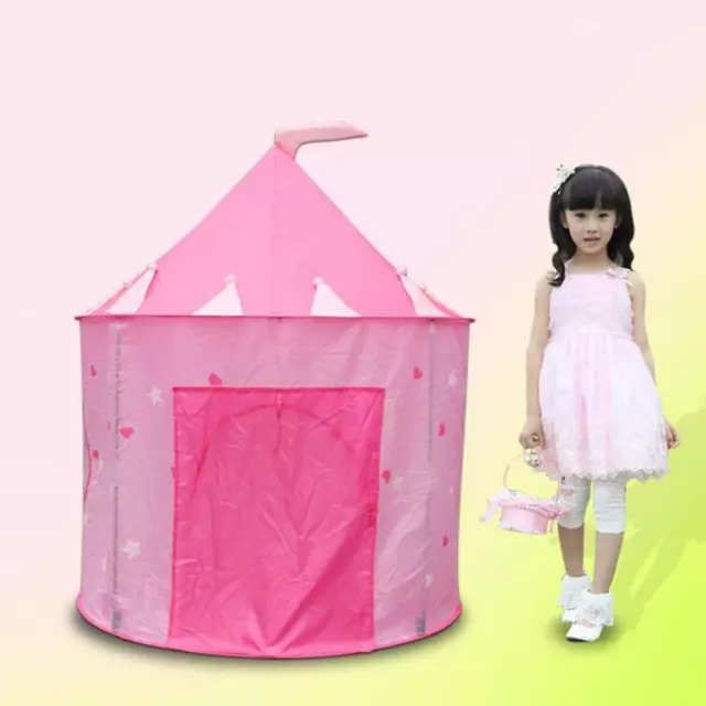Kids Children Indoor Outdoor   Up Pink Princess Castle Play Tent House Toy
