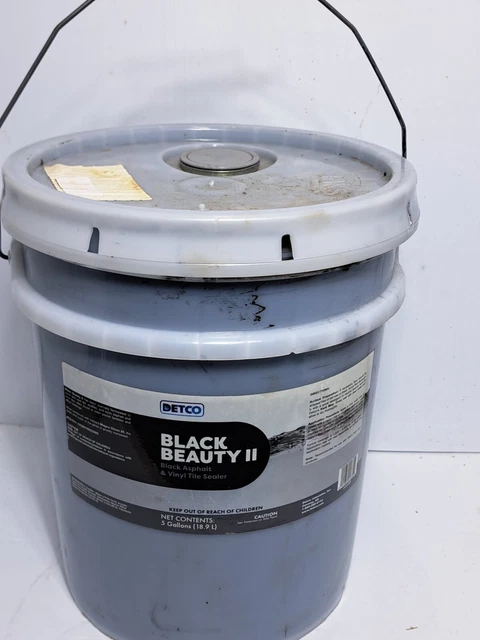 Detco Black Beauty II Asphalt & Vinyl Tile Sealer W/Black Pigment 5 Gallons