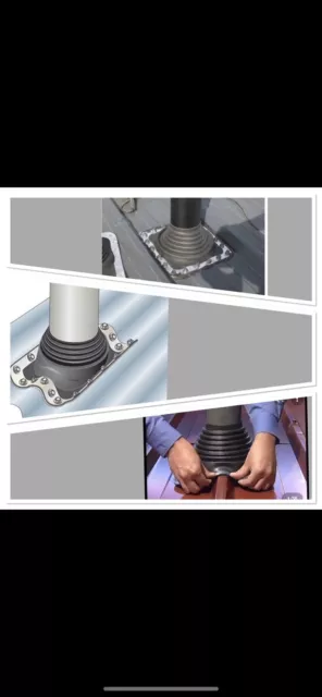 manchon sortie toit ventilation toiture pipeco cheminée Numéro 9 Grand Taille