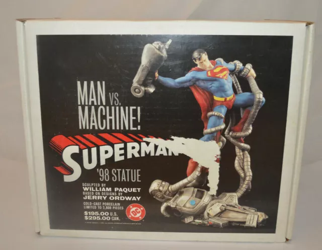 SUPERMAN Man vs Machine Ltd Ed 13" Statue William Paquet