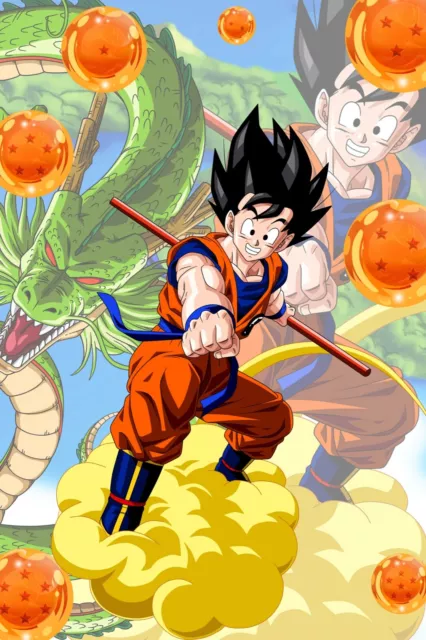 Dragon Ball GT Poster Goku SSJ4 about to attack 12in x18in Free Shipping