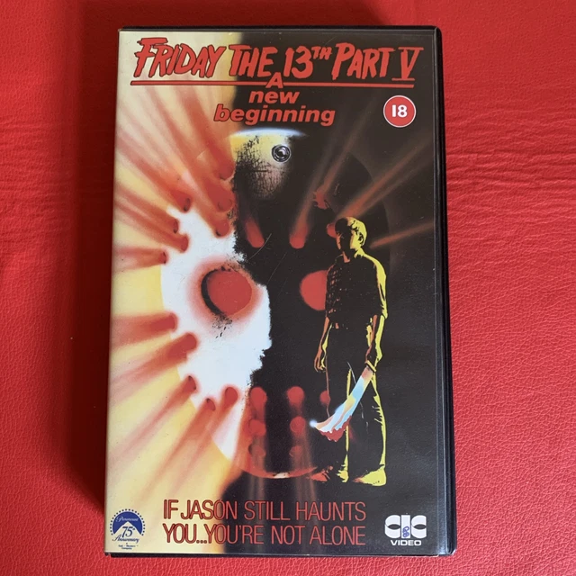 FRIDAY THE 13TH Part V ( 5 ) A New Beginning RARE Ex Rental Big Box VHS ...