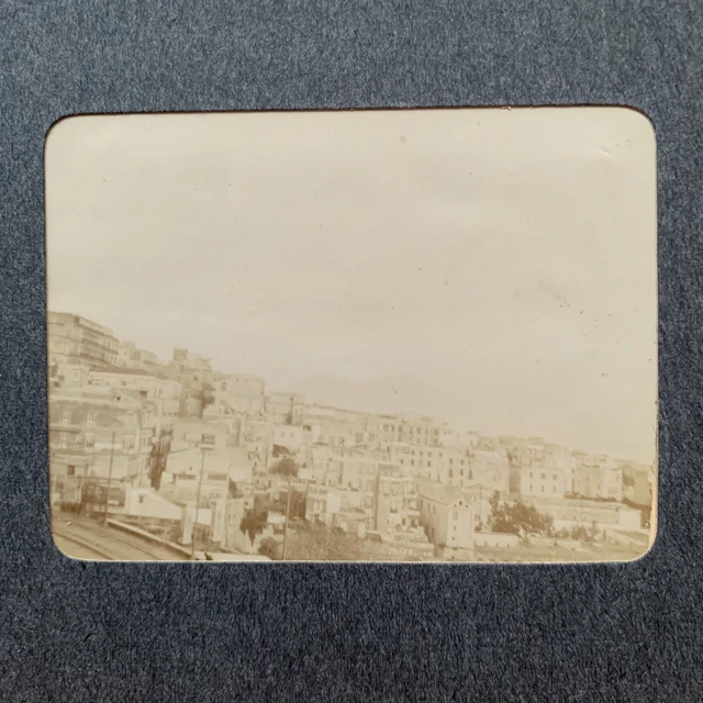 NAPOLI   1900-1910  Bella Foto Albumina originale Ferrovia ? Funicolare ?