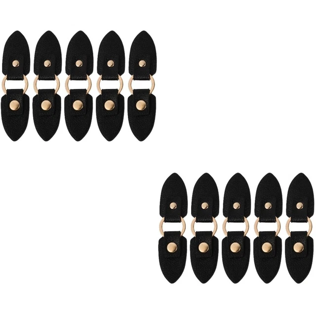 10 Pairs Metal Buckle Duffle Closure Buttons Wooden Sewing Buttons Fur Coat