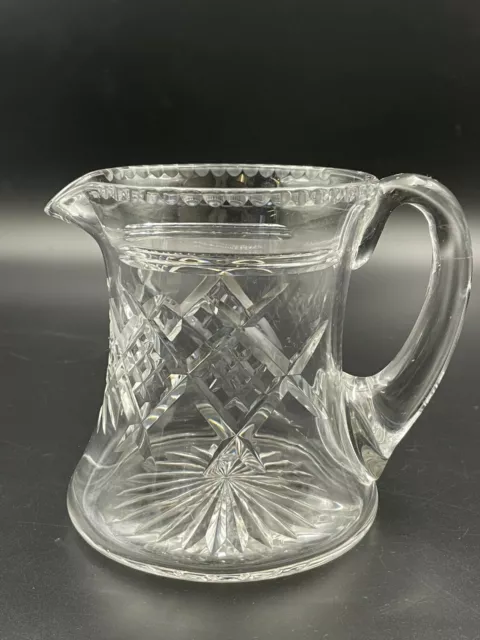 Stuart Crystal Large Jug 1.75 Pint Vintage Lead Crystal Glass Made in England