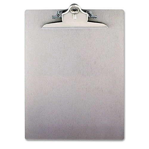 Saunders 22517 Aluminum Clipboard 1-Inch Clip Capacity Holds 8-1/2 X 12 Sheets