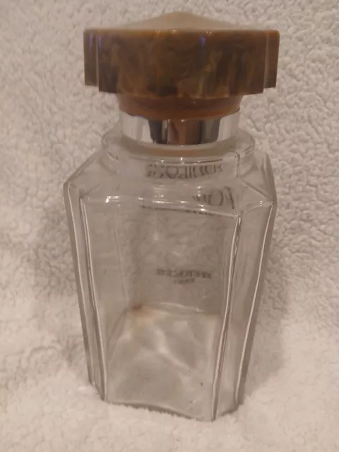 VINTAGE EMPTY USED HERMES PARIS EQUIPAGE GLASS Bottle (32 Oz) ABOUT 8 X ...
