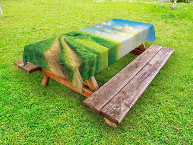 Paysage Nappe Extérieure Grassy Hill Sky Pathway