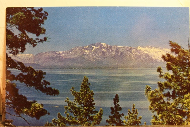 California CA Nevada NV Mt Tallac Lake Tahoe Postcard Old Vintage Card View Post