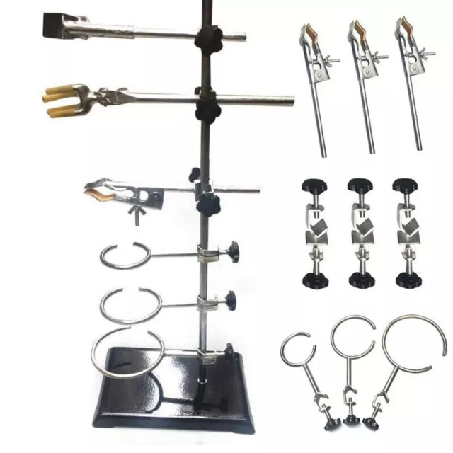 "Retort stand for laboratory 24"" steel rod,heavy base,for scientific experiment