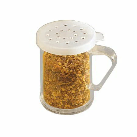 American Metalcraft 10SD 10 oz Dredge w/ (3) Assorted Size Lids, Polycarbonate