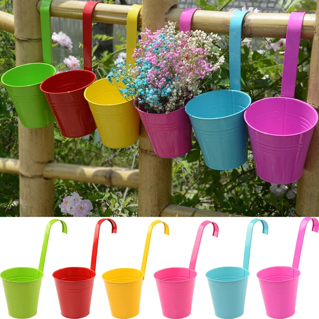 Multicolore Pots de Fleurs pour Suspendre Avec Amovible Crochet - Pot Balcon