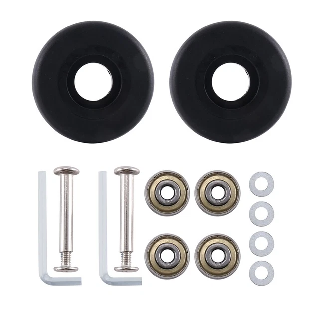 50Mm X 18Mm Luggage Suitcase Replacement Wheels, PU Swivel Caster Wheels CaJ8