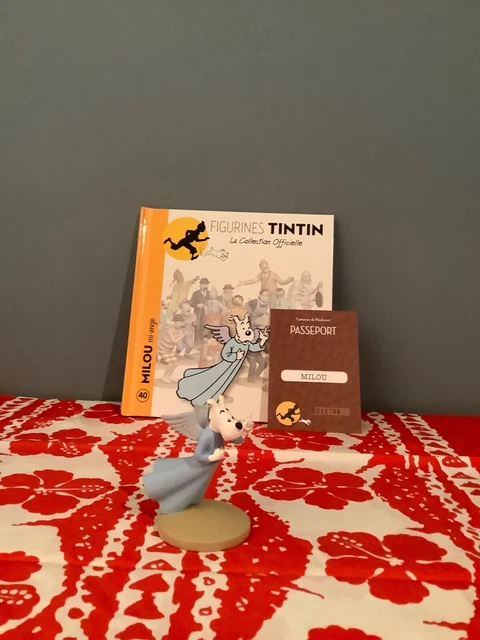 Figurine Tintin collection officielle n° 40 Milou mi-ange