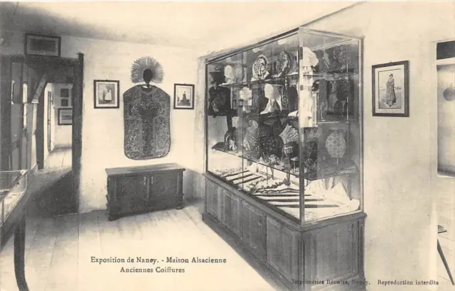 Cpa 54 Exposition De Nancy Maison Alsacienne Anciennes Coiffures