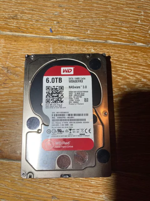 Western Digital Red Plus (5400RPM, 3,5", SATA III, 64Mo Cache) 6To Disque Dur...