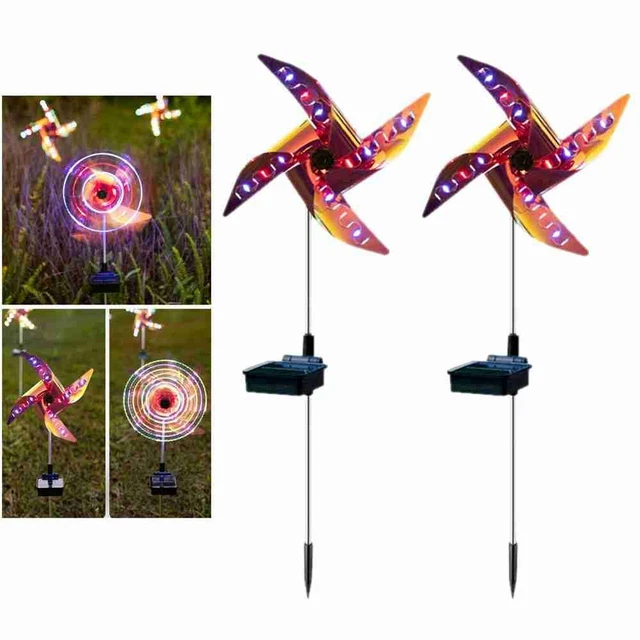 SJASD Girandola A Vento A Energia Solare 200cm 210cm Mulino A